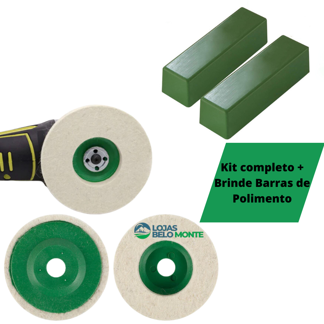 Disco PoliMax Pro™ Kit Completo Polimento + Barra Polimento 🎁